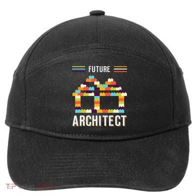 Future Architect Building Blocks Brick Gift for Cute  7-Panel Snapback Hat