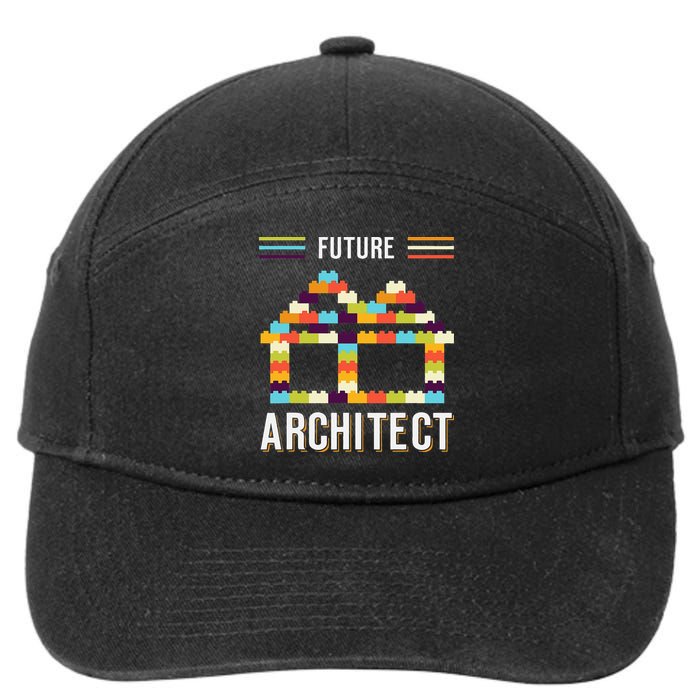 Future Architect Building Blocks Brick Gift for Cute  7-Panel Snapback Hat