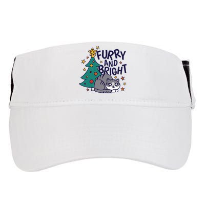 Furry And Bright Funny Cute Christmas Cat Adult Drive Performance Visor