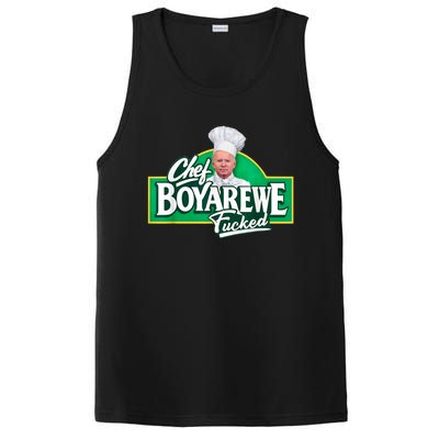 Funny Anti Biden Shirt Chef Boyarewe Fucked Gift Chef BOYAREWE Fucked PosiCharge Competitor Tank