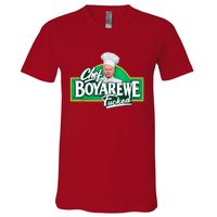 Funny Anti Biden Shirt Chef Boyarewe Fucked Gift Chef BOYAREWE Fucked V-Neck T-Shirt