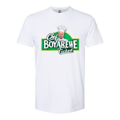 Funny Anti Biden Shirt Chef Boyarewe Fucked Gift Chef BOYAREWE Fucked Softstyle CVC T-Shirt