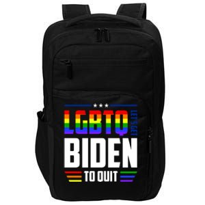 Funny Anti Biden LGBTQ Lets Get Biden To Quit Impact Tech Backpack