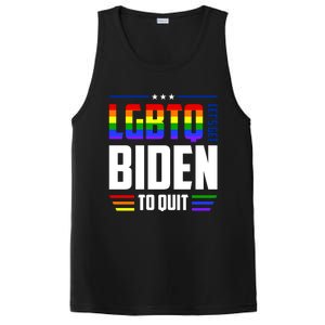 Funny Anti Biden LGBTQ Lets Get Biden To Quit PosiCharge Competitor Tank