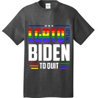 Funny Anti Biden LGBTQ Lets Get Biden To Quit T-Shirt