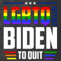 Funny Anti Biden LGBTQ Lets Get Biden To Quit Premium T-Shirt
