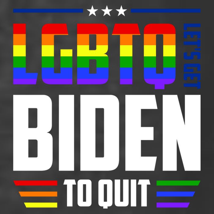 Funny Anti Biden LGBTQ Lets Get Biden To Quit Premium T-Shirt