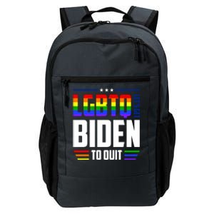 Funny Anti Biden LGBTQ Lets Get Biden To Quit Daily Commute Backpack