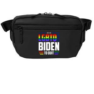 Funny Anti Biden LGBTQ Lets Get Biden To Quit Crossbody Pack