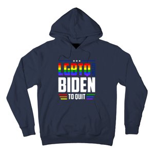 Funny Anti Biden LGBTQ Lets Get Biden To Quit Hoodie