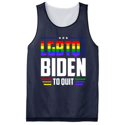 Funny Anti Biden LGBTQ Lets Get Biden To Quit Mesh Reversible Basketball Jersey Tank