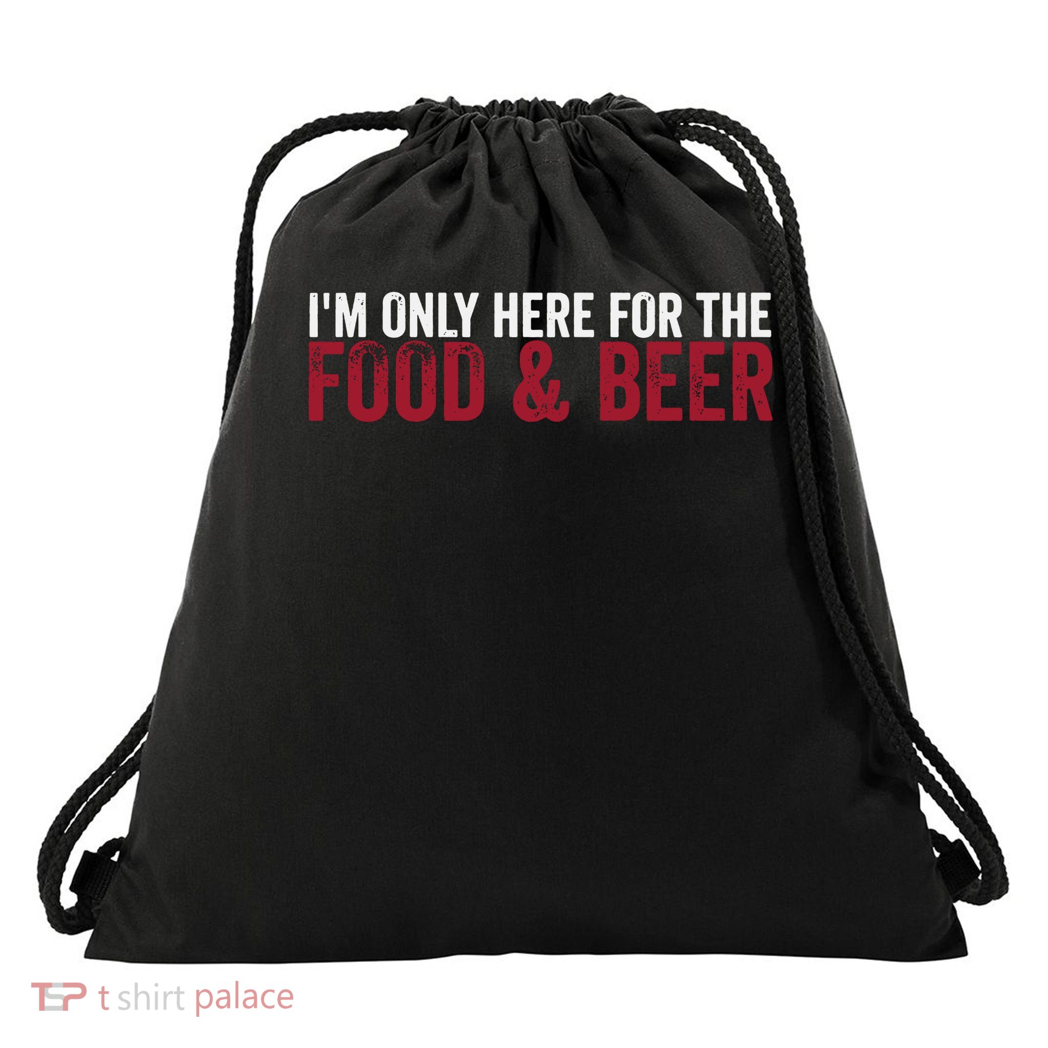 Food and Beer Drawstring Bag