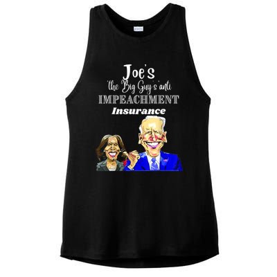 Funny Anti Biden Harris The Big Guy Impeachment Insurance Ladies PosiCharge Tri-Blend Wicking Tank