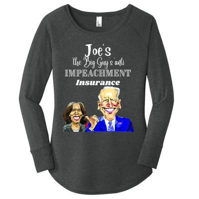 Funny Anti Biden Harris The Big Guy Impeachment Insurance Women's Perfect Tri Tunic Long Sleeve Shirt