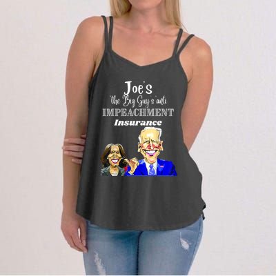 Funny Anti Biden Harris The Big Guy Impeachment Insurance Women's Strappy Tank