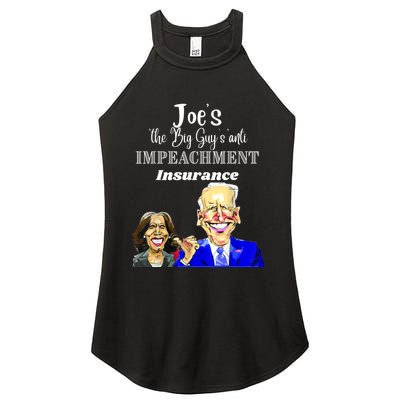 Funny Anti Biden Harris The Big Guy Impeachment Insurance Women's Perfect Tri Rocker Tank