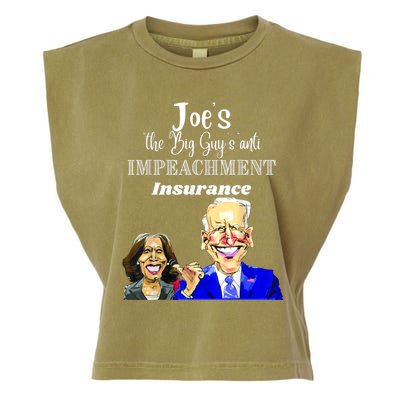 Funny Anti Biden Harris The Big Guy Impeachment Insurance Garment-Dyed Women's Muscle Tee