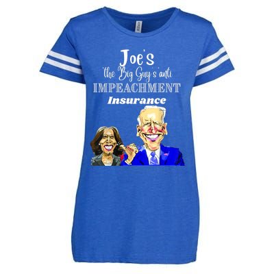 Funny Anti Biden Harris The Big Guy Impeachment Insurance Enza Ladies Jersey Football T-Shirt