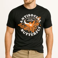 Funny Antisocial Butterfly Moth Partying In The Shadows Performance Shirt