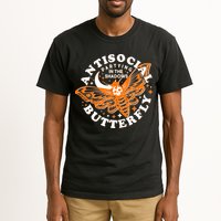 Funny Antisocial Butterfly Moth Partying In The Shadows Tall T-Shirt