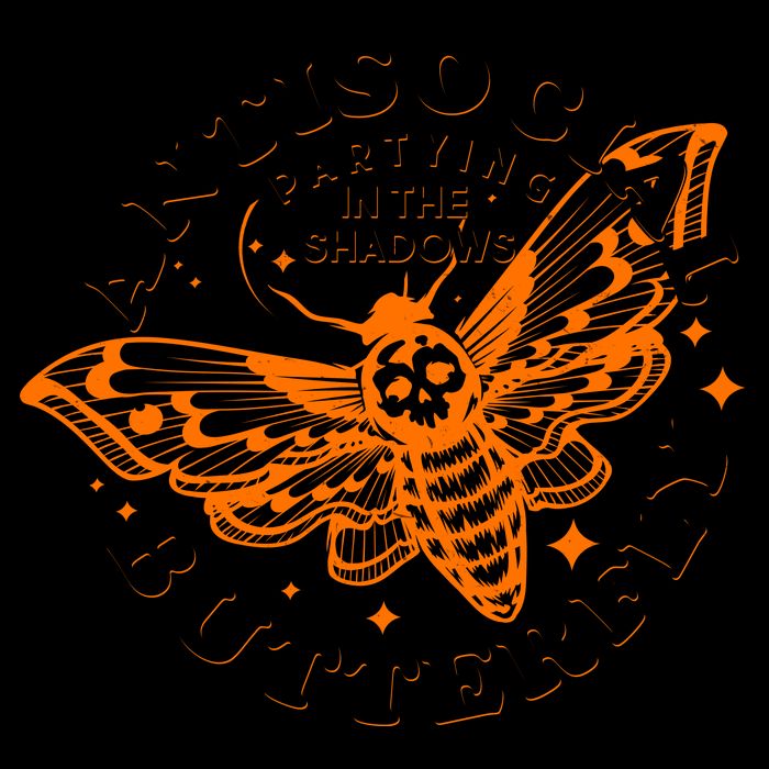 Funny Antisocial Butterfly Moth Partying In The Shadows Mug