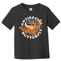Funny Antisocial Butterfly Moth Partying In The Shadows Toddler T-Shirt