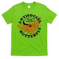 Funny Antisocial Butterfly Moth Partying In The Shadows T-Shirt