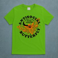 Funny Antisocial Butterfly Moth Partying In The Shadows T-Shirt