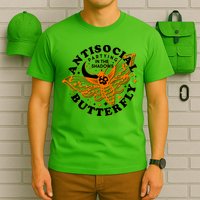 Funny Antisocial Butterfly Moth Partying In The Shadows T-Shirt