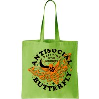 Funny Antisocial Butterfly Moth Partying In The Shadows Bag