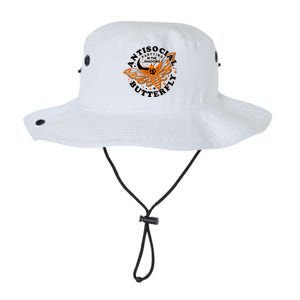 Funny Antisocial Butterfly Moth Partying In The Shadows Legacy Cool Fit Booney Bucket Hat