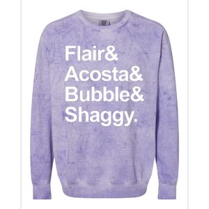 Flair Acosta Bubble And Shaggy Colorblast Crewneck Sweatshirt