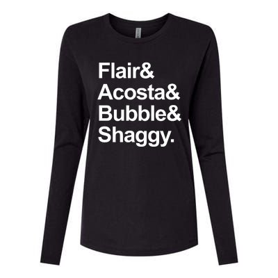 Flair Acosta Bubble And Shaggy Womens Cotton Relaxed Long Sleeve T-Shirt