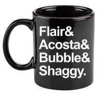 Flair Acosta Bubble And Shaggy 11oz C Handle Ceramic Mug