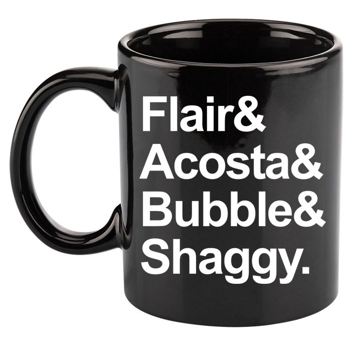 Flair Acosta Bubble And Shaggy 11oz C Handle Ceramic Mug