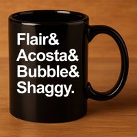 Flair Acosta Bubble And Shaggy 11oz C Handle Ceramic Mug