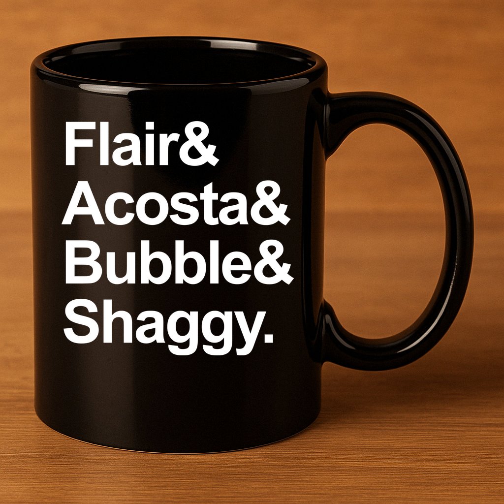 Flair Acosta Bubble And Shaggy 11oz C Handle Ceramic Mug