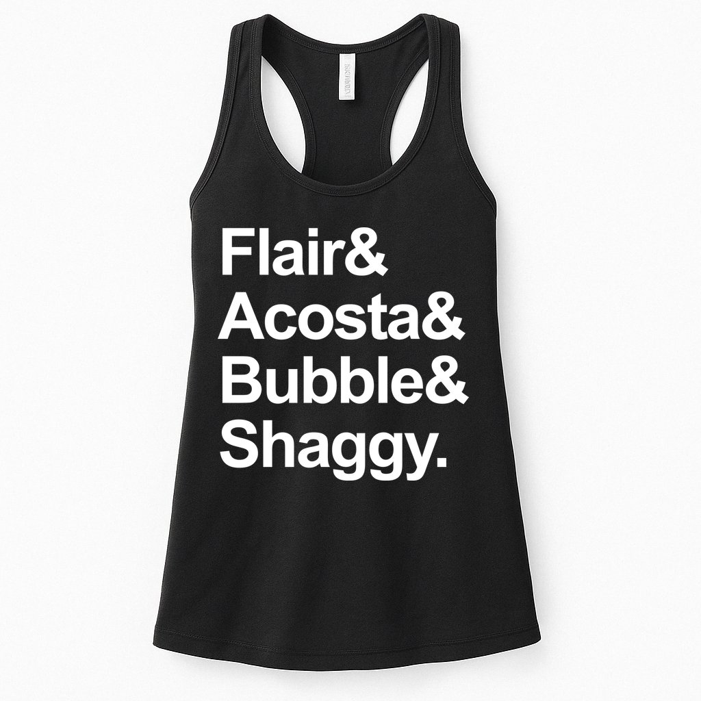 Flair Acosta Bubble And Shaggy Womens Tank Top