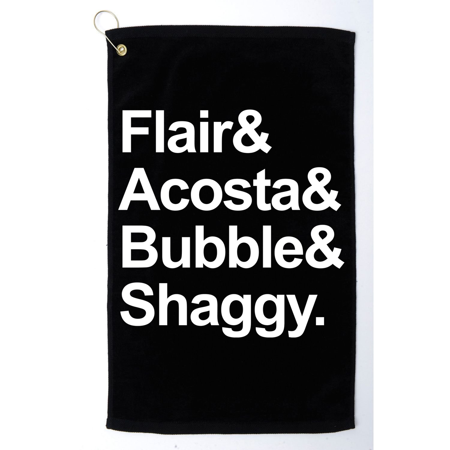 Flair Acosta Bubble And Shaggy Golf Towel