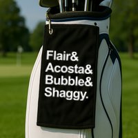 Flair Acosta Bubble And Shaggy Golf Towel