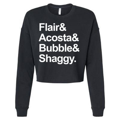Flair Acosta Bubble And Shaggy Cropped Pullover Crew