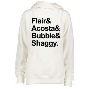 Flair Acosta Bubble And Shaggy Womens Funnel Neck Pullover Hood