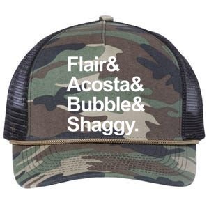 Flair Acosta Bubble And Shaggy Retro Rope Trucker Hat Cap