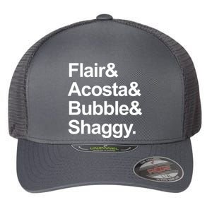 Flair Acosta Bubble And Shaggy Flexfit Unipanel Trucker Cap