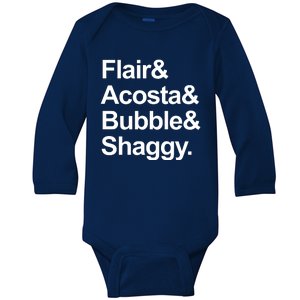 Flair Acosta Bubble And Shaggy Baby Long Sleeve Bodysuit