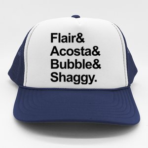 Flair Acosta Bubble And Shaggy Trucker Hat