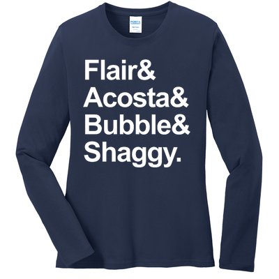 Flair Acosta Bubble And Shaggy Ladies Long Sleeve Shirt