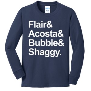 Flair Acosta Bubble And Shaggy Kids Long Sleeve Shirt