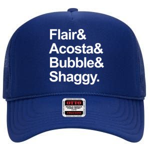 Flair Acosta Bubble And Shaggy High Crown Mesh Back Trucker Hat