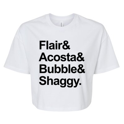 Flair Acosta Bubble And Shaggy Bella+Canvas Jersey Crop Tee